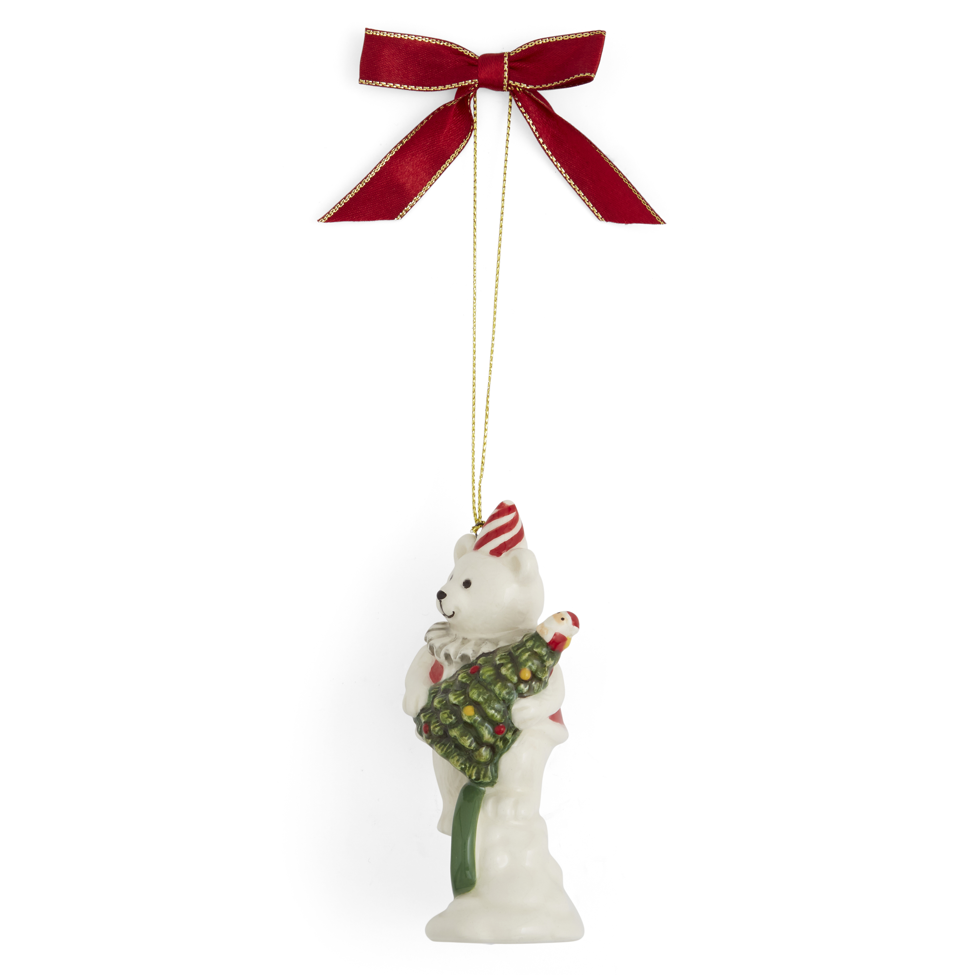 Christmas Tree Carnival Bear Ornament image number null